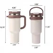 40oz Stainless Steel Tumbler Car Cup With Straw Lid | https://www.bestnamebadges.com