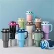 40oz Stainless Steel Tumbler Car Cup With Straw Lid | https://www.bestnamebadges.com