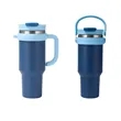 40oz Stainless Steel Tumbler Car Cup With Straw Lid | https://www.bestnamebadges.com