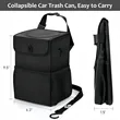 Car Trash Can Foldable Storage Box Portable Organizer | https://www.bestnamebadges.com