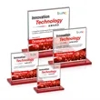 Sahara VividPrint™ Award - Red | https://www.bestnamebadges.com