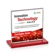 Sahara VividPrint™ Award - Red | https://www.bestnamebadges.com