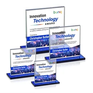 Sahara VividPrint™ Award - Blue | https://www.bestnamebadges.com