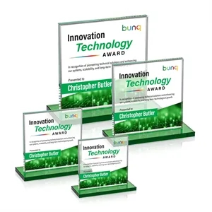 Sahara VividPrint™ Award - Green | https://www.bestnamebadges.com