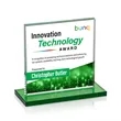 Sahara VividPrint™ Award - Green | https://www.bestnamebadges.com