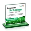 Sahara VividPrint™ Award - Green | https://www.bestnamebadges.com