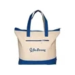 Zippered Cotton Canvas Tote Bag | https://www.bestnamebadges.com