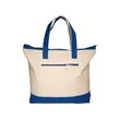 Zippered Cotton Canvas Tote Bag | https://www.bestnamebadges.com