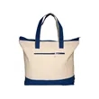 Zippered Cotton Canvas Tote Bag | https://www.bestnamebadges.com