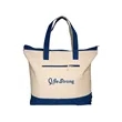 Zippered Cotton Canvas Tote Bag | https://www.bestnamebadges.com
