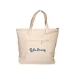 Zippered Cotton Canvas Tote Bag | https://www.bestnamebadges.com