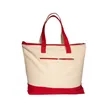 Zippered Cotton Canvas Tote Bag | https://www.bestnamebadges.com