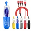 3-In-1 USB Data Cable With Capsule Case For Multiple Devices | https://www.bestnamebadges.com