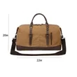 Large Capacity Men's Canvas Weekender Travel Tote | https://www.bestnamebadges.com