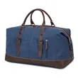 Large Capacity Men's Canvas Weekender Travel Tote | https://www.bestnamebadges.com