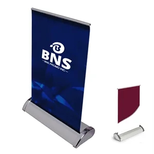 Retractable Tabletop Banner Stand for Promotions and Events