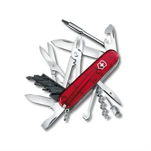 Cyber Tool M 91 mm Pocket Knife. Red Transparent
