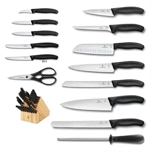 Swiss Classic 22pc Knife Block Set - Black