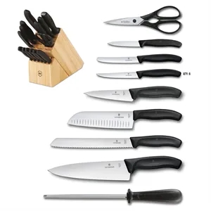 Swiss Classic 15pc Knife Block Set - Black