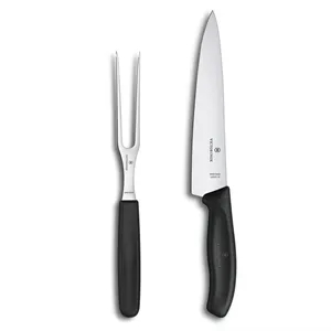 Swiss Classic 2pc Carving Knife Set - Black