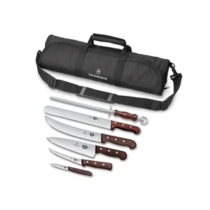 7pcs Wood Handled BBQ Knife Set, Modified Maple