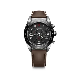 Swiss Army Chrono 42mm Watch w/ Silver Stainless Steel Case