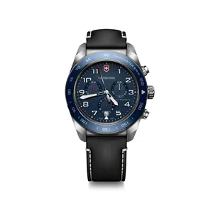 Swiss Army Chrono 42mm Watch w/ Silver Stainless Steel Case