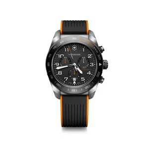 Swiss Army Chrono 42 Watch with Silver Stainless Steel Case