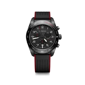 Swiss Army Chrono 42 Watch with Black Stainless Steel Case