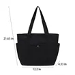 Canvas Tote Bag Reusable Shoulder Handbag Custom Logo | https://www.bestnamebadges.com