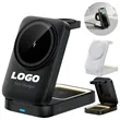 3 in 1 Foldable Wireless Charging Station with Custom Logo | https://www.bestnamebadges.com