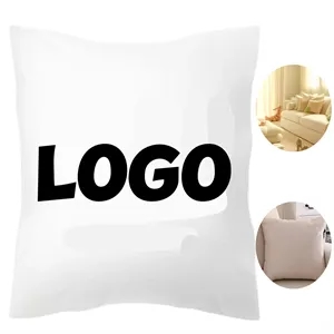 Custom Logo Throw Pillow with Soft Touch Cover