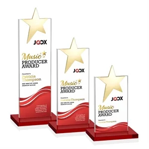 Bryanston Gold Star VividPrint™ Award - Red | https://www.bestnamebadges.com