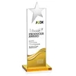 Bryanston Chrome Star VividPrint™ Award - Amber | https://www.bestnamebadges.com