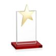 Bryanston Gold Star Award - Red | https://www.bestnamebadges.com