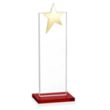 Bryanston Gold Star Award - Red | https://www.bestnamebadges.com