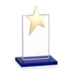 Bryanston Gold Star Award - Blue | https://www.bestnamebadges.com