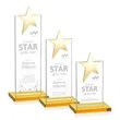 Bryanston Gold Star Award - Amber | https://www.bestnamebadges.com