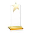 Bryanston Gold Star Award - Amber | https://www.bestnamebadges.com