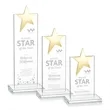 Bryanston Gold Star Award - Clear | https://www.bestnamebadges.com