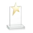 Bryanston Gold Star Award - Clear | https://www.bestnamebadges.com