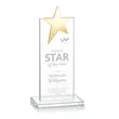 Bryanston Gold Star Award - Clear | https://www.bestnamebadges.com