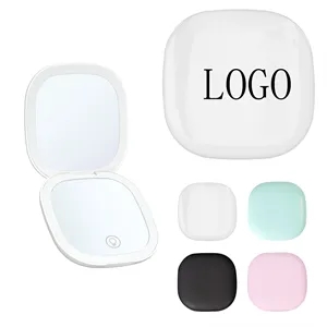 Rechargeable Travel Mirror with Light 1X/10X Magnifying