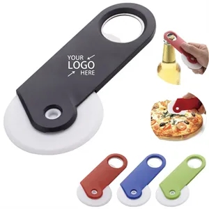 Plastic Pizza Roller Cutter With Bottle Opener
