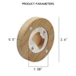 Round Wooden Magnetic Bottle Opener for Refrigerator | https://www.bestnamebadges.com