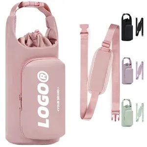 Portable Outdoor Water Bottle Holder Bag With Strap