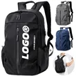 Water Resistant Laptop Backpack With USB Port Travel Bag | https://www.bestnamebadges.com