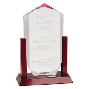 10" Clear Royal Crown Acrylic Award