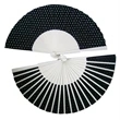 Foldable Wood Fan | https://www.bestnamebadges.com