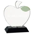 Crystal Apple on Black Base | https://www.bestnamebadges.com
